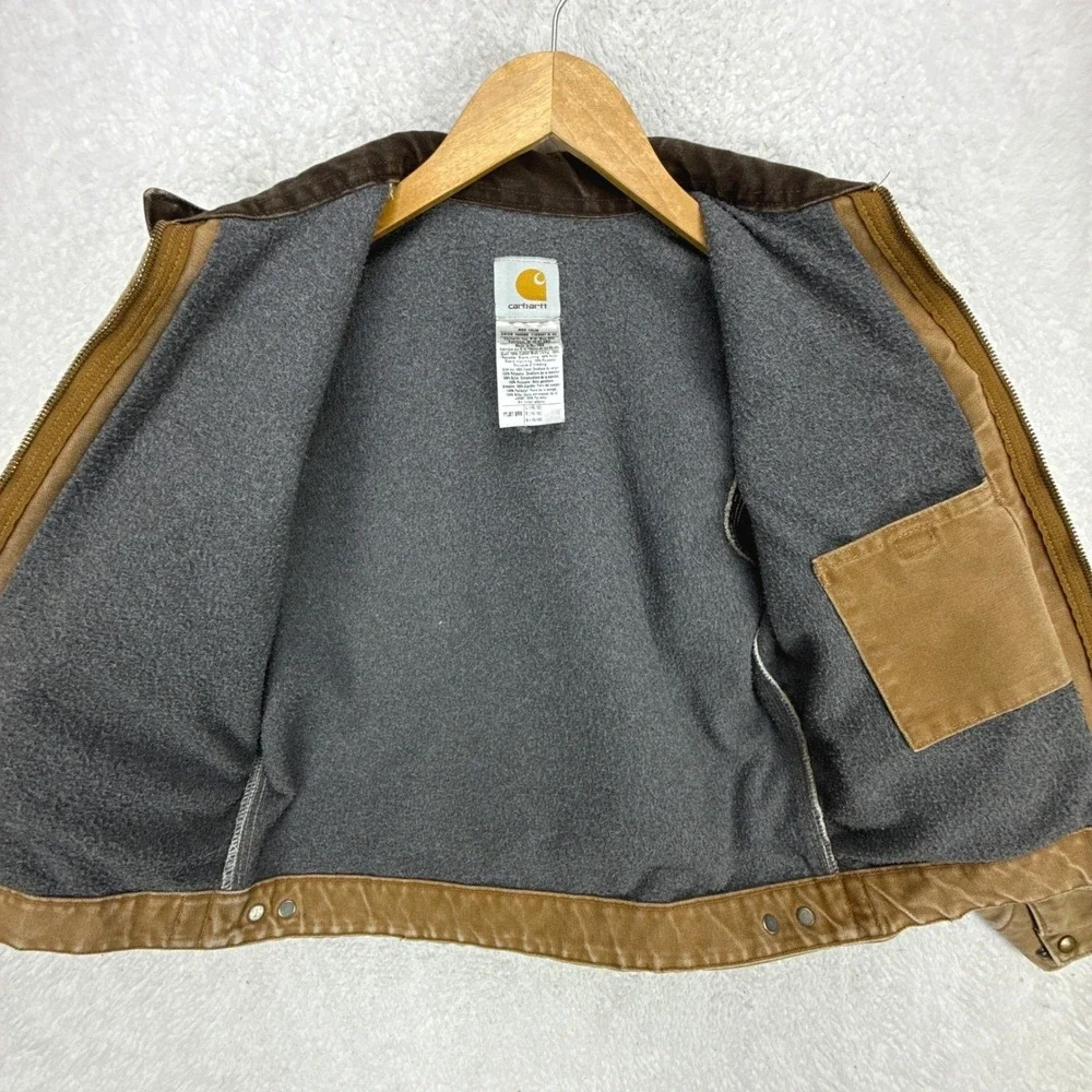 Carhartt Detroit Jacket Fleece Lined Youth‎ Large (10/12) YYJ97 BRN Brown
